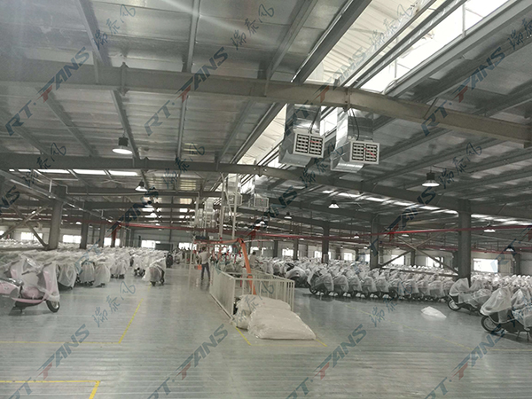 摩托車(chē)、電動(dòng)車(chē)廠(chǎng)降溫方案